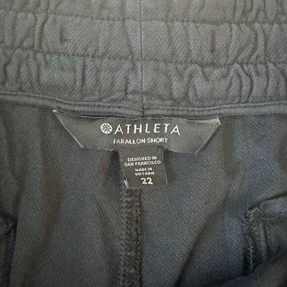 ATHLETA Black Farallon Drawstring Shorts Size 22 - Picture 6 of 6